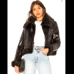 💥HOT ITEM💥PALMER GIRLS X MISS SIXTY Genuine Leather Aviator Jacket